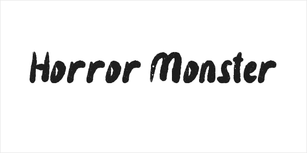Horror Monster Logo