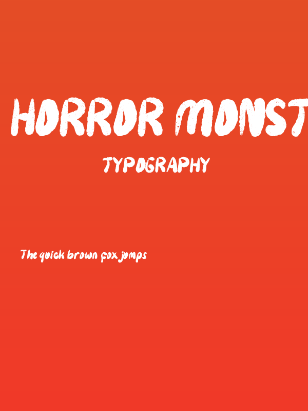 Horror Monster Poster