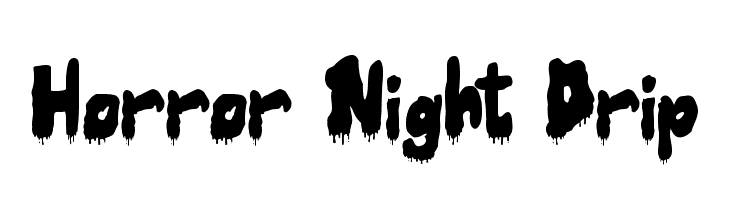 Horror Night Drip  font caratteri gratis