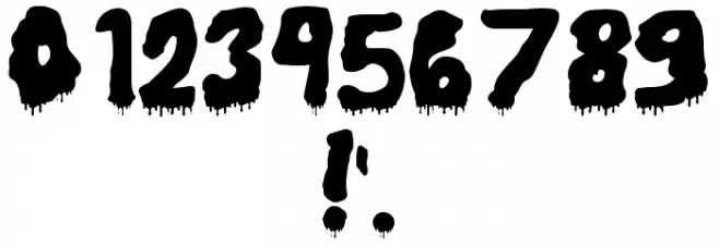 Horror Night Drip Font OTHER CHARS