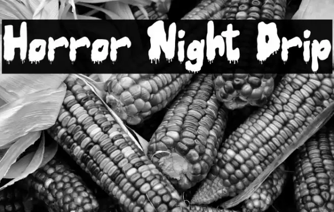 Horror Night Drip Font examples