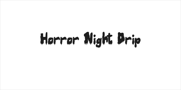 Horror Night Drip Logo