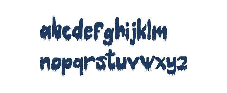 Horror Night Drip Lowercase