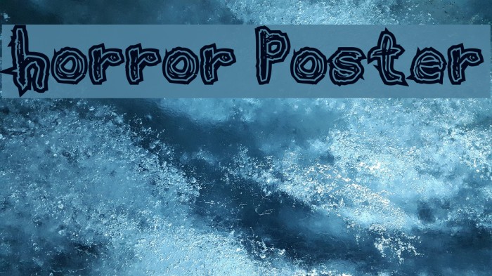 Horror Poster Font examples