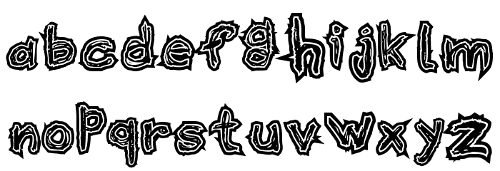 Horror Poster Font LOWERCASE