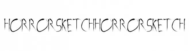 Horror Sketch Horror Sketch  Frei Schriftart Herunterladen