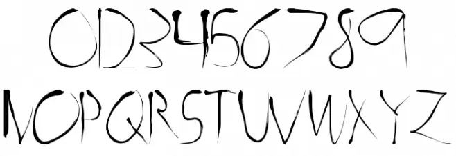 Horror Sketch Horror Sketch Font OTHER CHARS