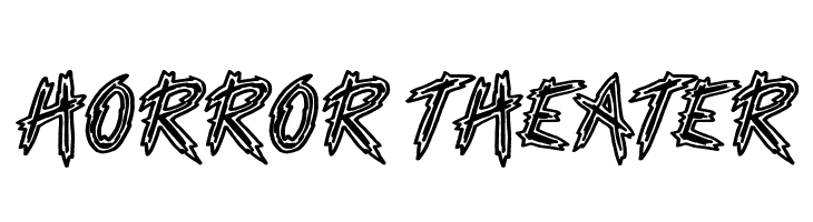 Horror Theater  フリーフォントのダウンロード