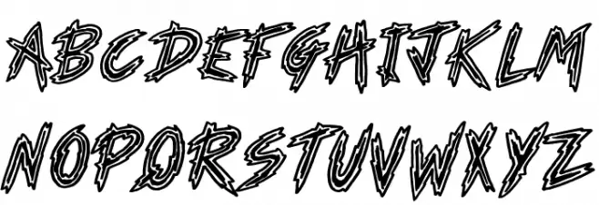Horror Theater Шрифта ВЕРХНИЙ