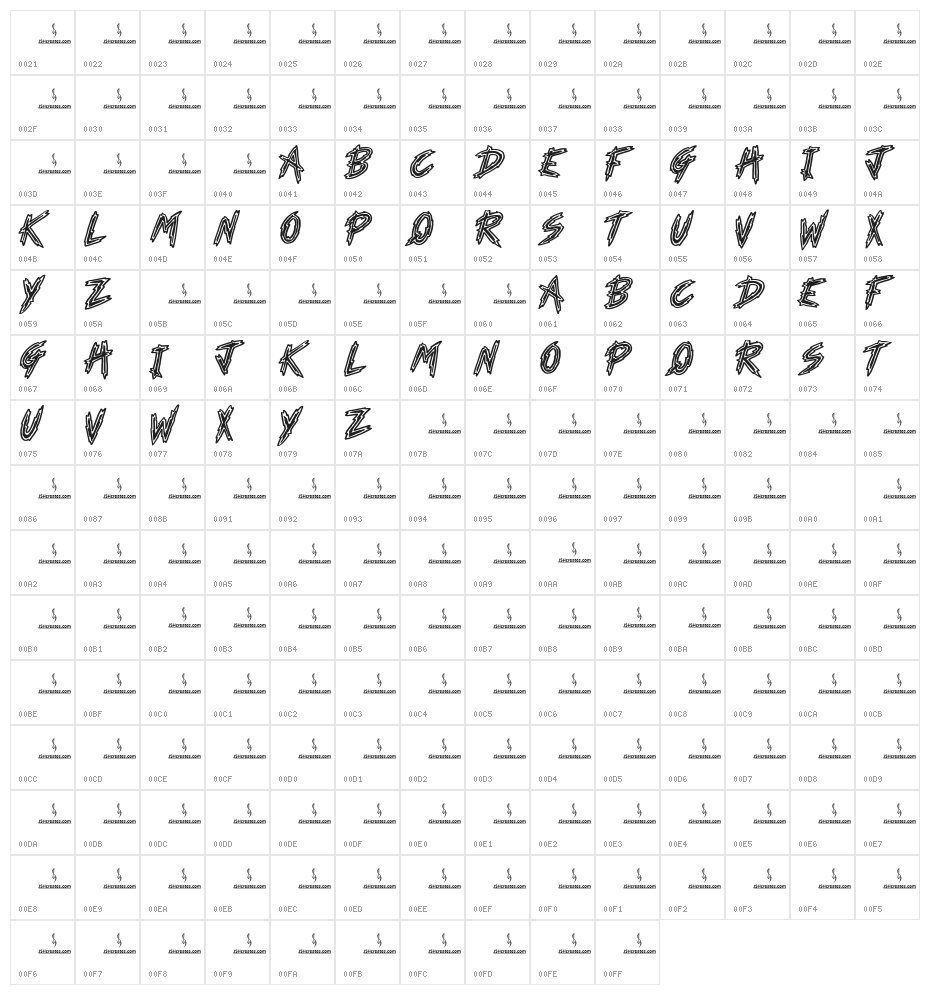 Horror Theater Character Map