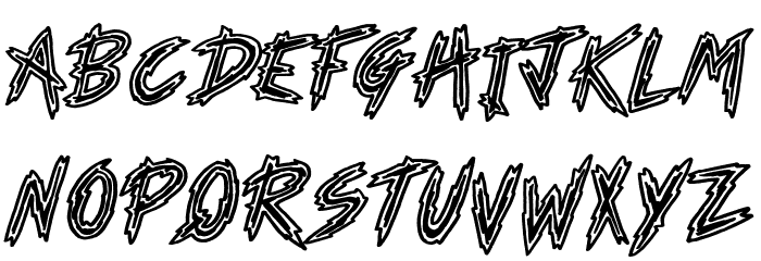 Horror Theater Font LOWERCASE