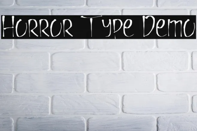 Horror Type Demo Example 2