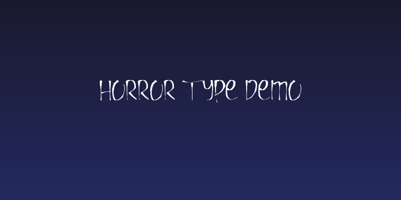 Horror Type Demo Social Header