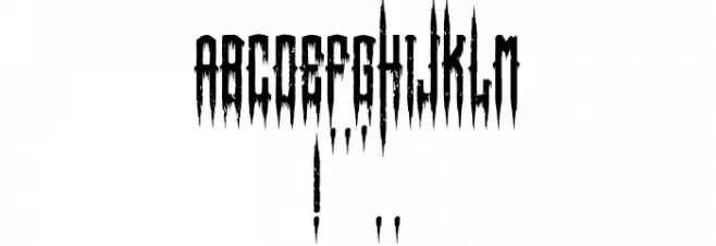 Horror Type Font OTHER CHARS