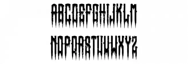 Horror Type Fuentes MINÚSCULAS