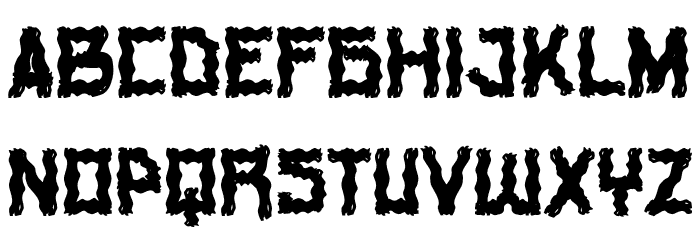 Horror Vibes Font LOWERCASE