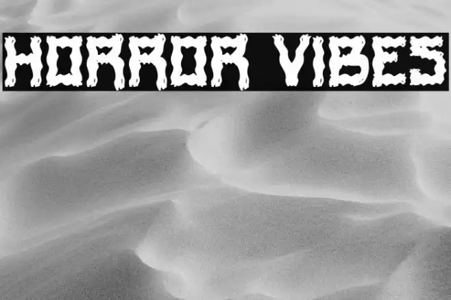 Horror Vibes Font examples