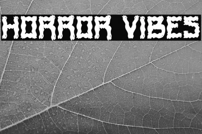 Horror Vibes Font examples