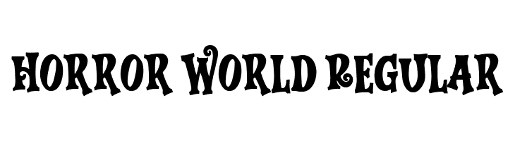 Horror World Regular  Descarca Fonturi Gratis