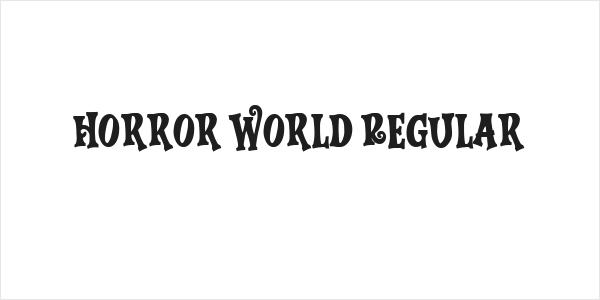 Horror World Regular Logo
