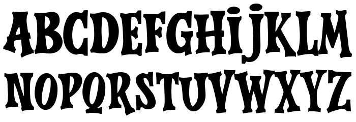 Horror World Regular Font LOWERCASE