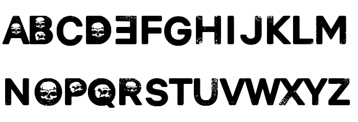 Horror in Laietana Street Font LOWERCASE