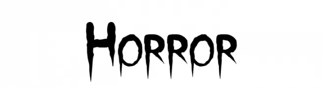 Horror  フリーフォントのダウンロード