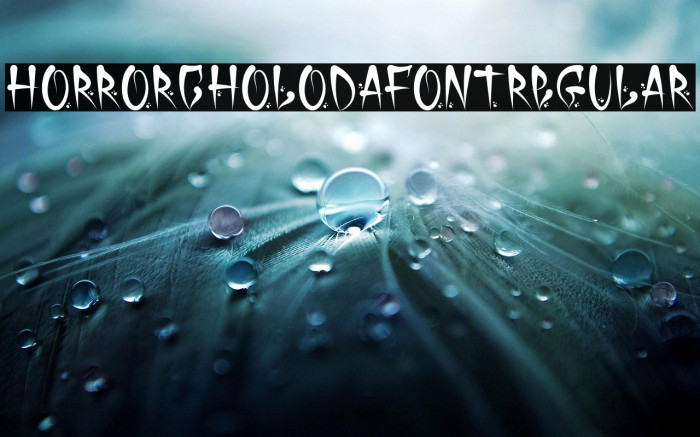 HorrorCholoDaFontRegular Example 1