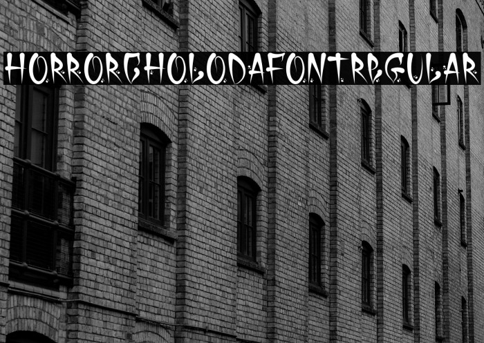 HorrorCholoDaFontRegular Example 2