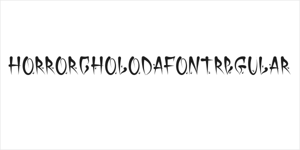 HorrorCholoDaFontRegular Logo