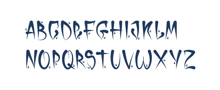 HorrorCholoDaFontRegular Lowercase