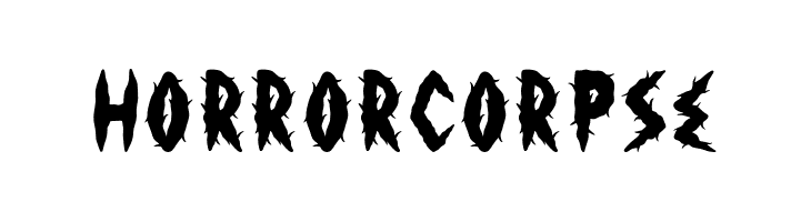 HorrorCorpse  Скачать бесплатные шрифты