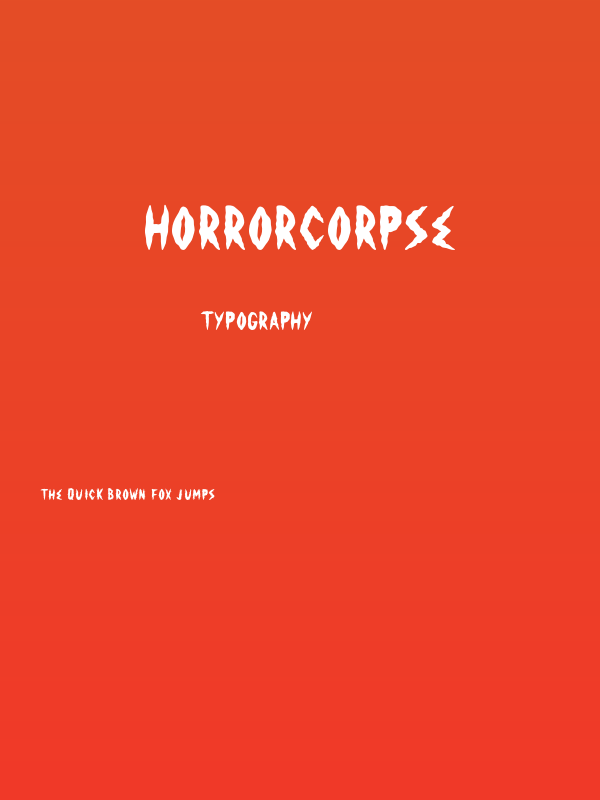 HorrorCorpse Poster