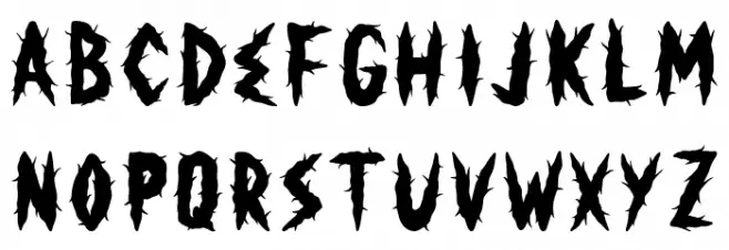 HorrorCorpse Font LOWERCASE