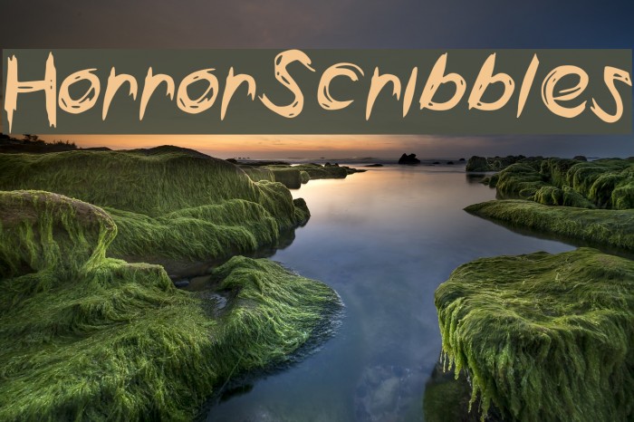 HorrorScribbles Font examples
