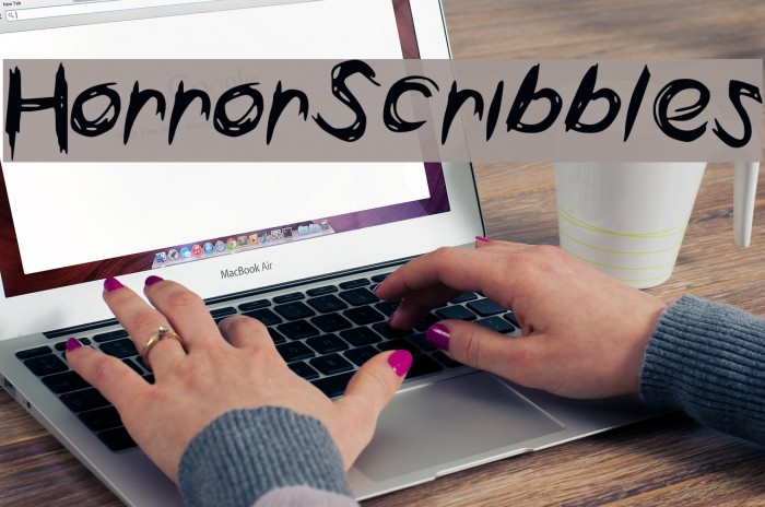 HorrorScribbles Font examples