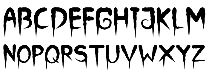 Horror Font LOWERCASE
