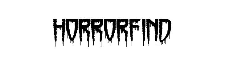 Horrorfind Font