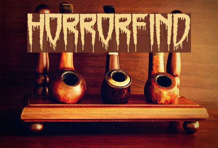 Horrorfind Font examples