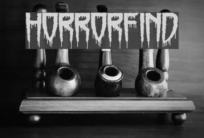 Horrorfind フォント examples