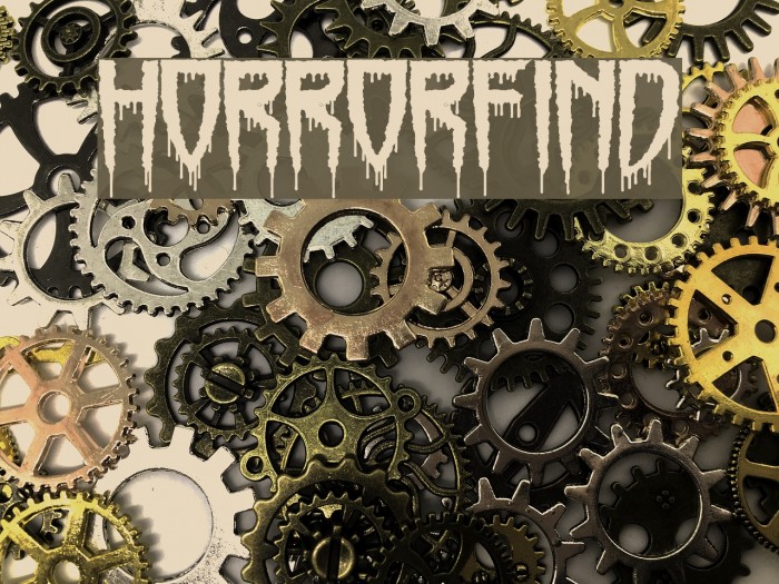 Horrorfind Font examples