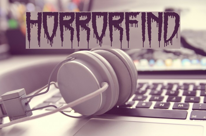 Horrorfind Font examples