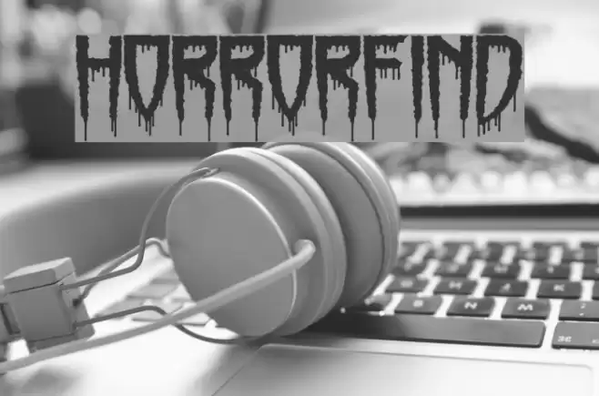 Horrorfind フォント examples