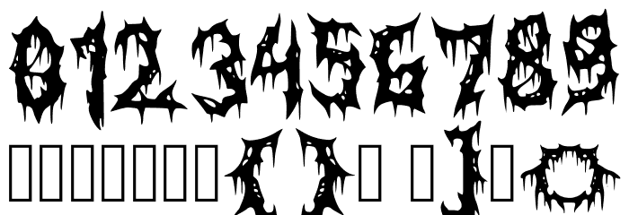Horrorizer Regular Font OTHER CHARS