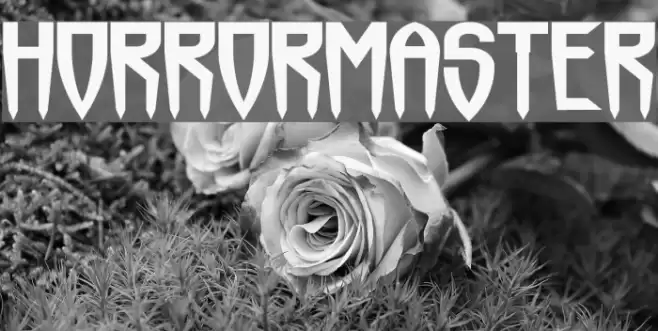 Horrormaster Font examples