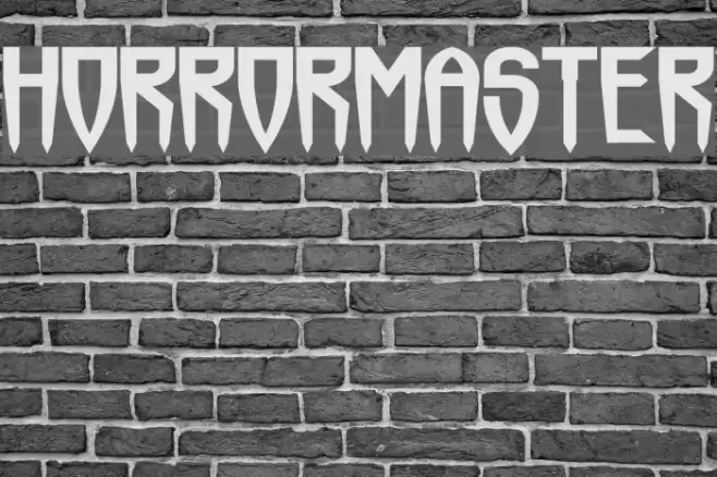 Horrormaster Font examples
