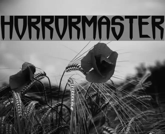 Horrormaster Font examples