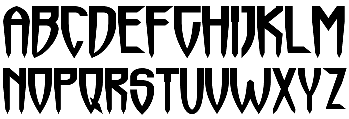 Horrormaster Font LOWERCASE