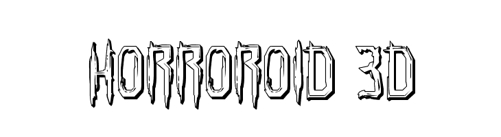 Horroroid 3D  Free Fonts Download