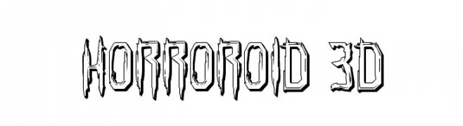 Horroroid 3D  Free Fonts Download